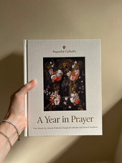 Beautiful Catholic prayer book “A Year in Prayer” designed for daily prayer and devotional life